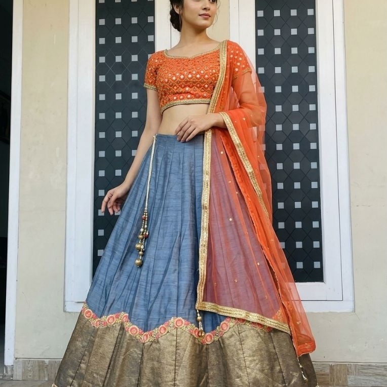 baju india lehenga PL