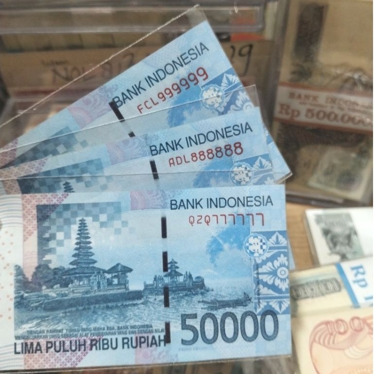 Koleksi Kertas Uang Kuno Seri Solid 50k Asli Grees Original