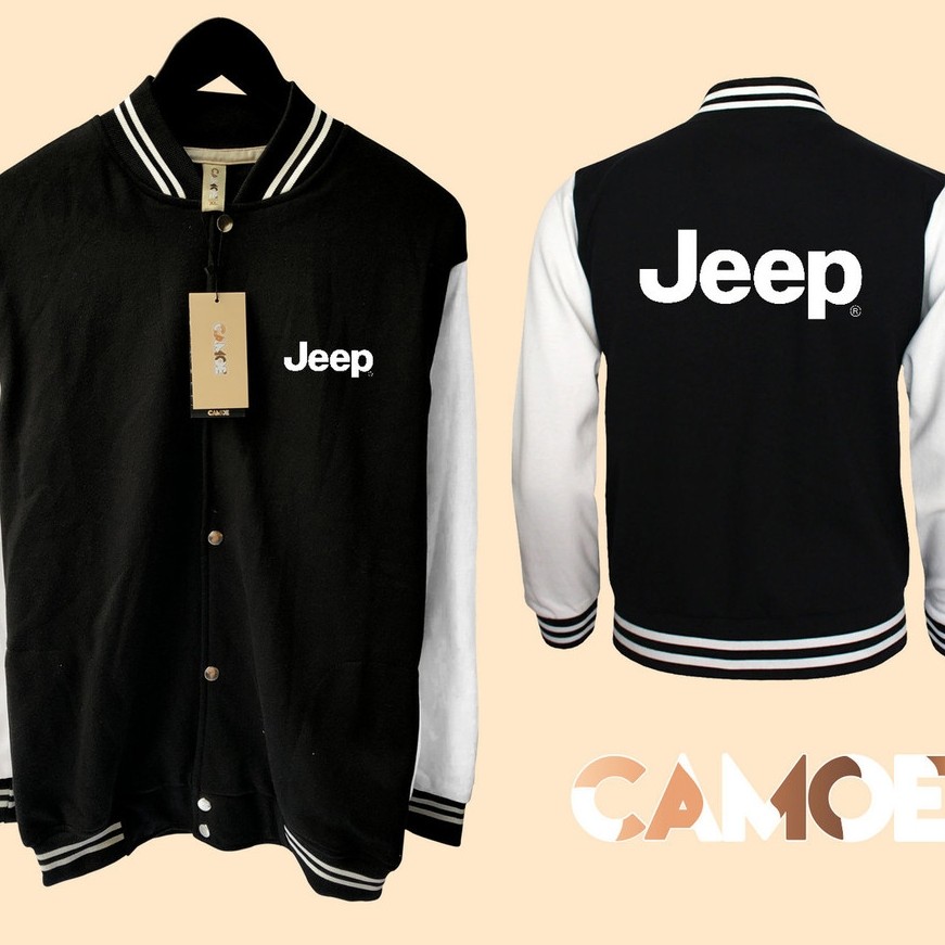 Jaket Baseball Varsity Jeep logo