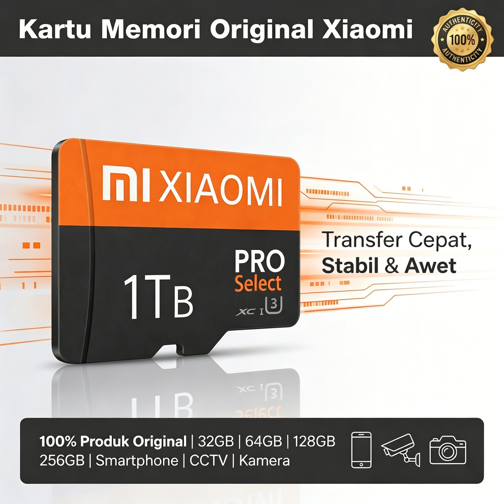 XiaoMi Micro SD Card 1TB Memory Card Kartu Memori Performasi Tinggi High-Speed micro card