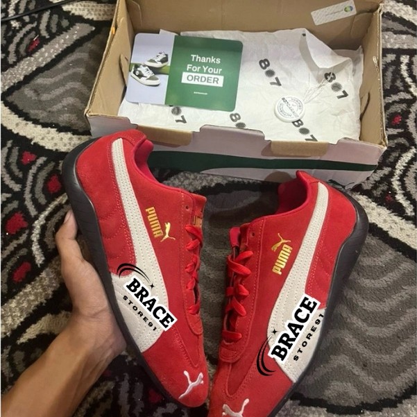 Puma Speedcat Merah Original EX 807 Garage Sepatu Pria Wanita