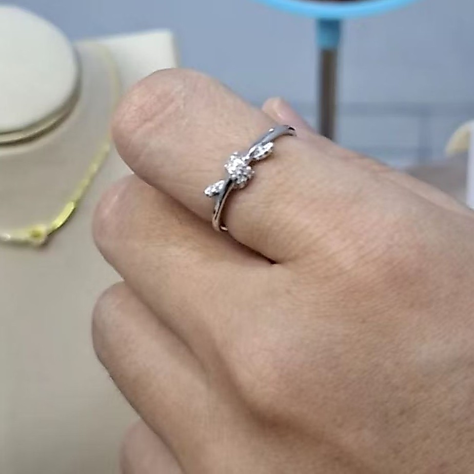 Cincin perak silver s925 model tali tiffany