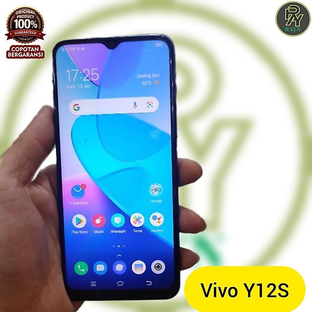 LCD plus frame Vivo Y12S original copotan bergaransi