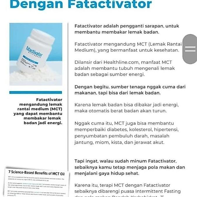 Cod,Sajabisa- Fatactivator Mct Powder 150Grm