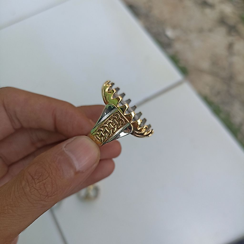 EMBAN UKIR KUNINGAN IKETAN KUNSAR RING UKIR KUNSAR CINCIN UKIR KUNSAR