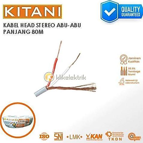 suprapto.cz/ Kabel Head Audio Stereo Kitani Kabel Snake Cable AUX Isi 3 Abu-abu 2 x 10 x 38 / 0.12mm