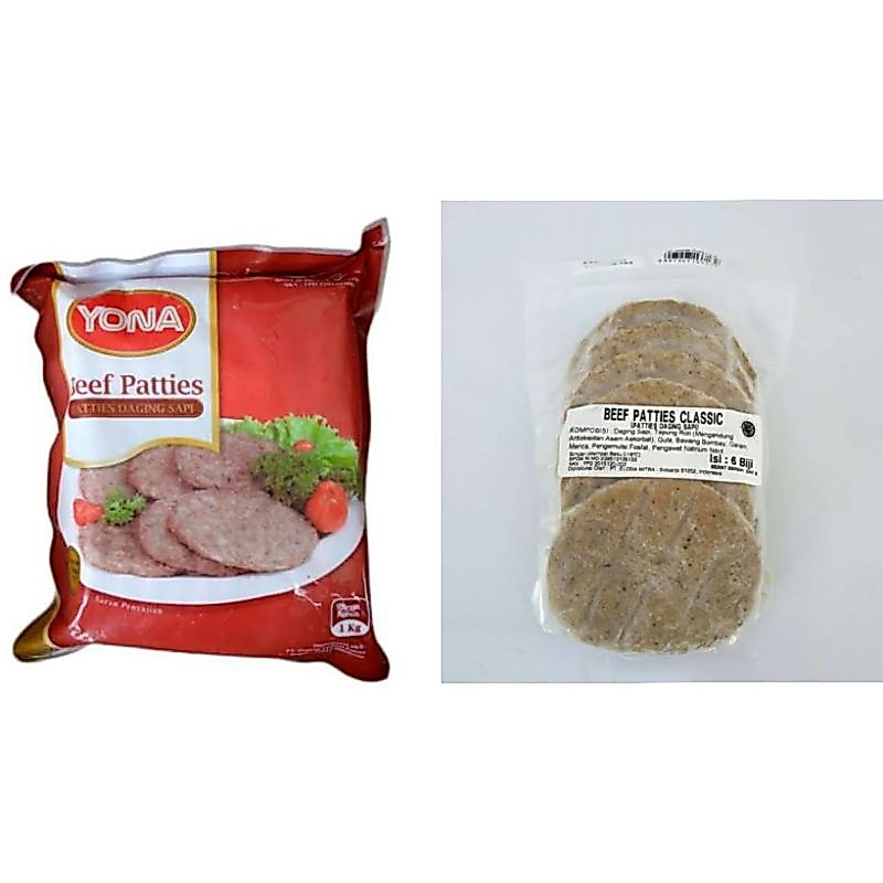 Yona Beef Patties/Jofrans Beef Patties/Beef/Patties Daging Sapi/Daging Burger/Beef Burger/Beef Patti