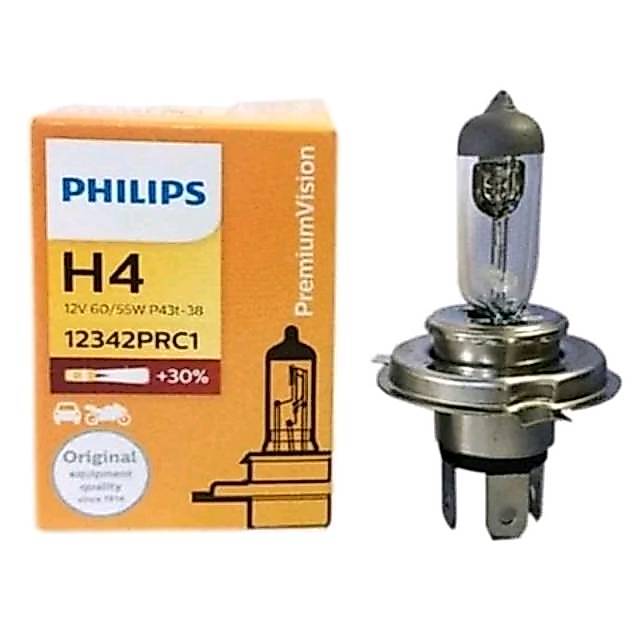 LAMPU H4 60/55 WATT PHILIPS ORIGINAL