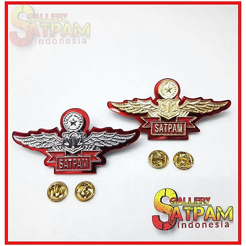 Wing Satpam Akrilik - Lencana Satpam Security - Pin Satpam Security