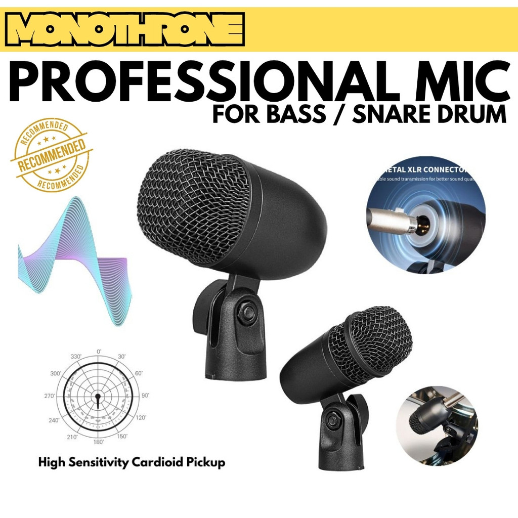 Microphone Mic Drum Bass Drum Mic Snare Drum Microphone Dynamic Stage Performance Cardioid Microphon