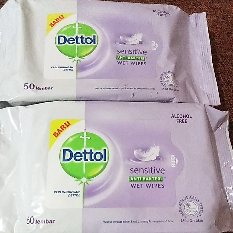 Dettol Wet Wipes/Tisu Basah 50 Lembar