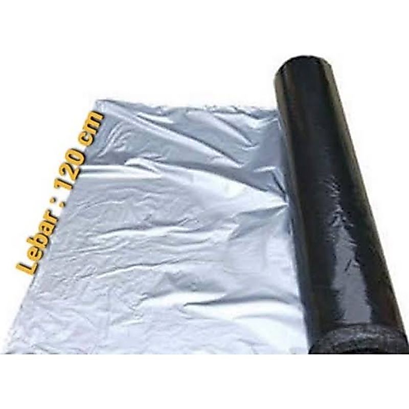 Plastik ROLL HITAM SILVER JUMBO | plastic MULSA tanaman pupuk sinar matahari UV super tebal sangat b