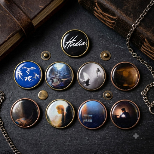 Bros Buddy - Hindia Music Edition Pin Badge: Menari dengan Bayangan & Bayang-Bayang Estetik