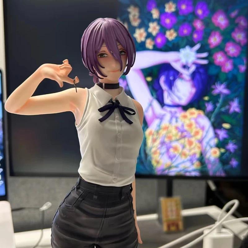 Mainan Hadiah Ulang Tahun Chainsaw Man Reze Reese Seri Devil Patung Gadis Seksi Pvc Figur Anime Mode