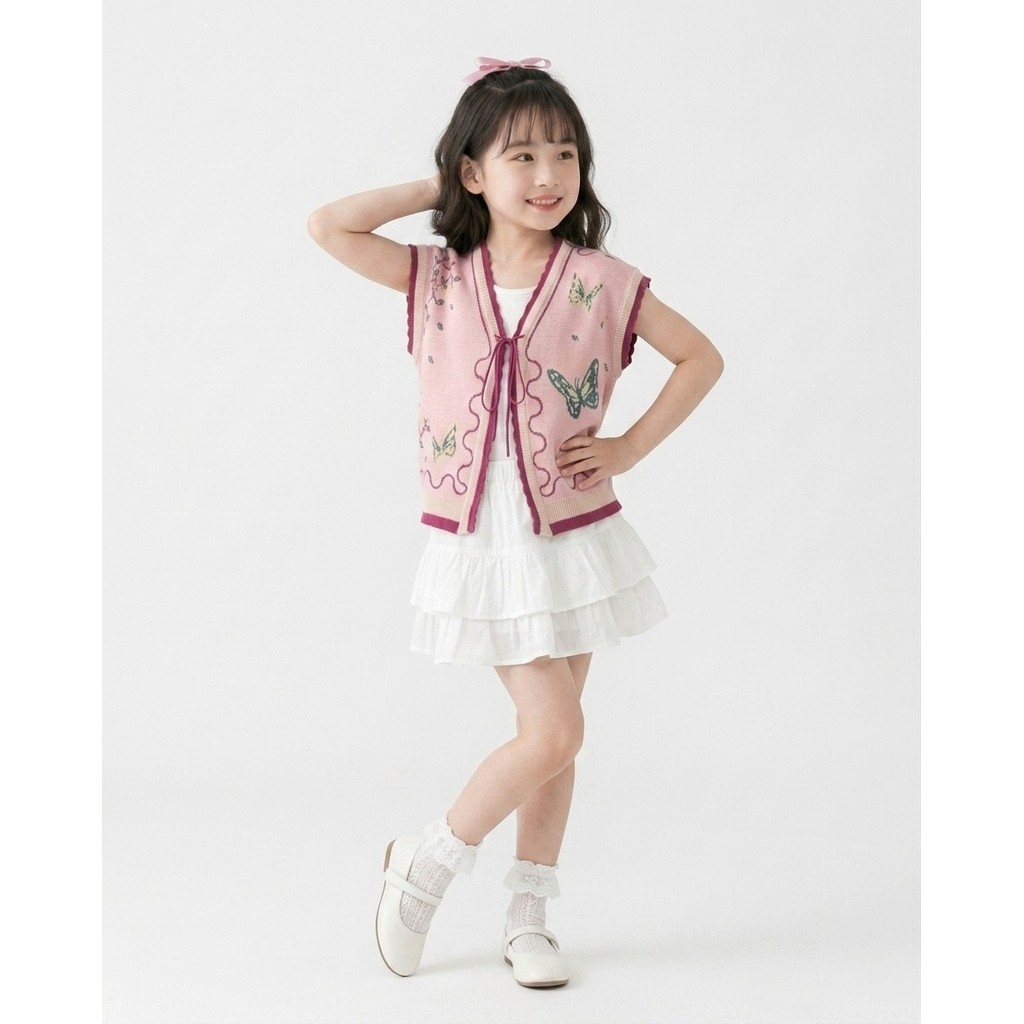 New Zahra - Mariposa Atasan Baju Anak Cewek Usia 2-8 Tahun | Pakaian Anak Perempuan Vest Anak Terbar