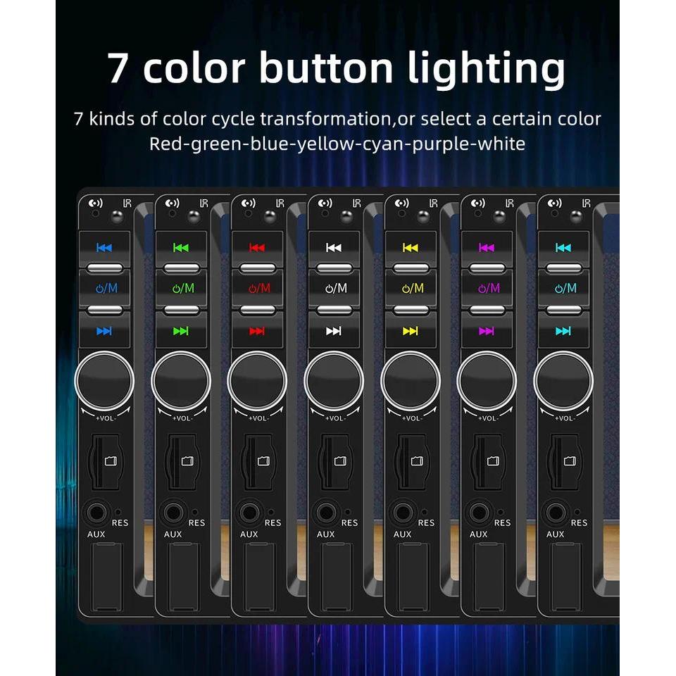 BQCC 7" 2n/1 n MP5 Car Player Mirrorlink wired Android AUTO/CarPlay BT AUX  Colorful lights FM Car R