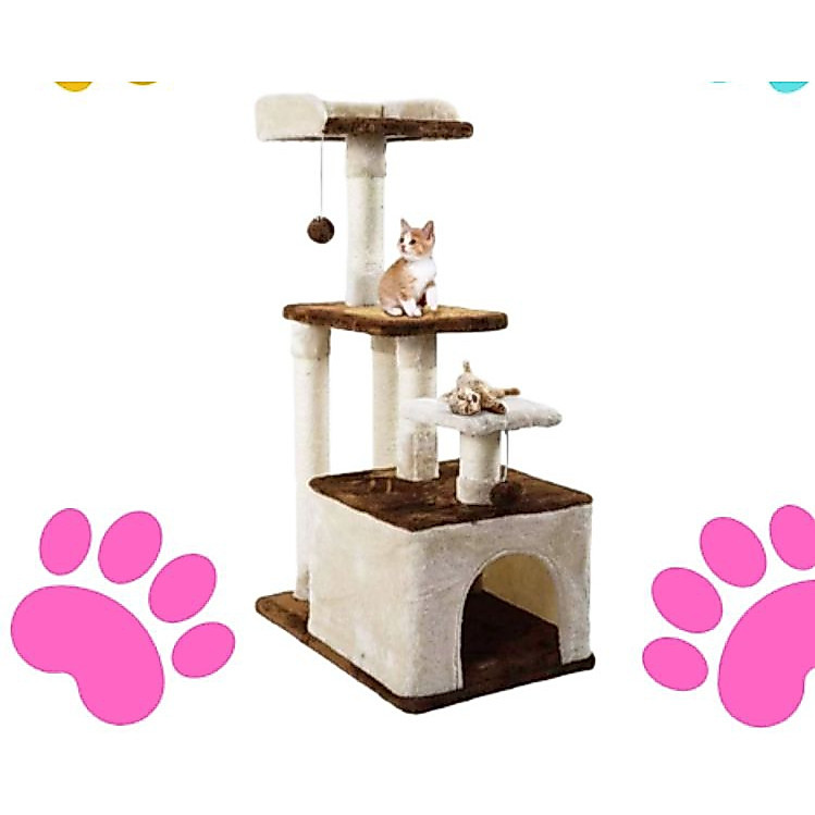 CAT TREE CONDO - PANJATAN KUCING - CAT HOUSE - RUMAH KUCING - MAINAN KUCING harga murah