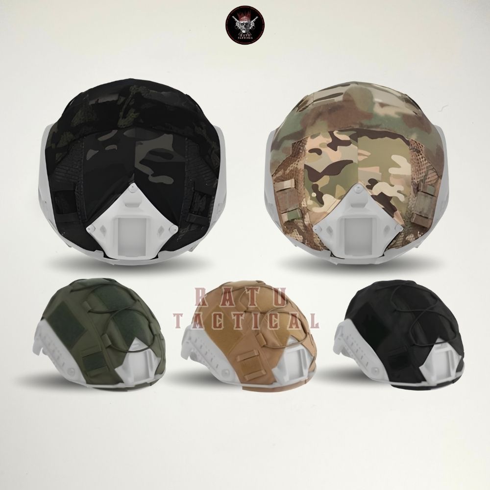 (ujung teknik) Tactical Helmet Cover Kafer Helm Cover helm loreng
