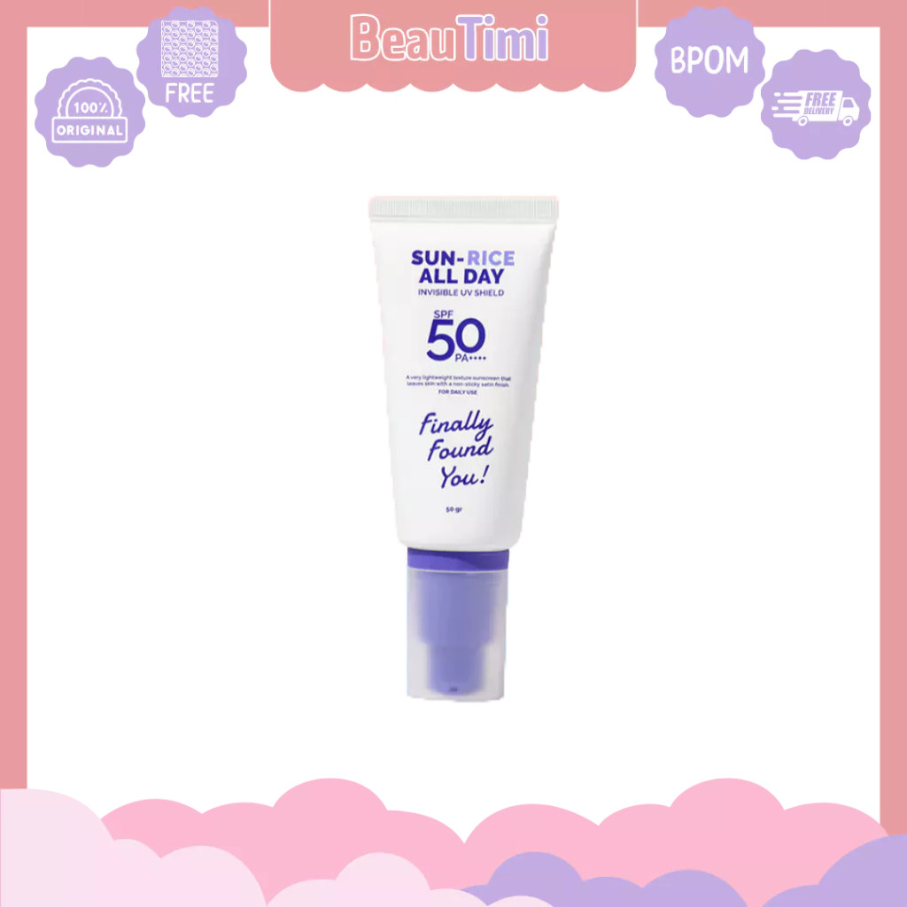 [PRITIUS] [Manohara's Pick] Finally Found You! SUN-RICE ALL DAY Invisible UV Shield SPF 50 PA++++ 50