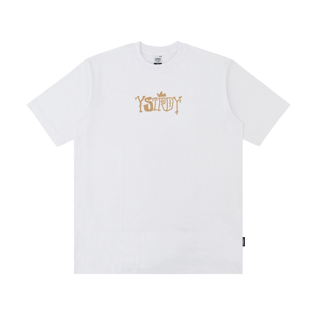 Yesterday – Baju Kaos Distro Pria Original T-Shirt Pria Cowok Keren Putih Crown