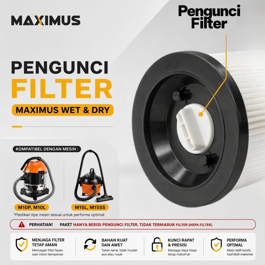 Pengunci Hepa Filter Maximus / Kunci Filter Vacuum