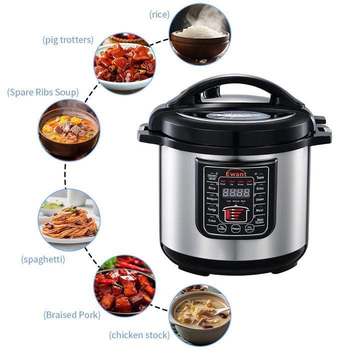 YYHCElectronic Digital Pressure Cooker 10L Electric Pressure Cooker Stainless Steel Electric Rice Co