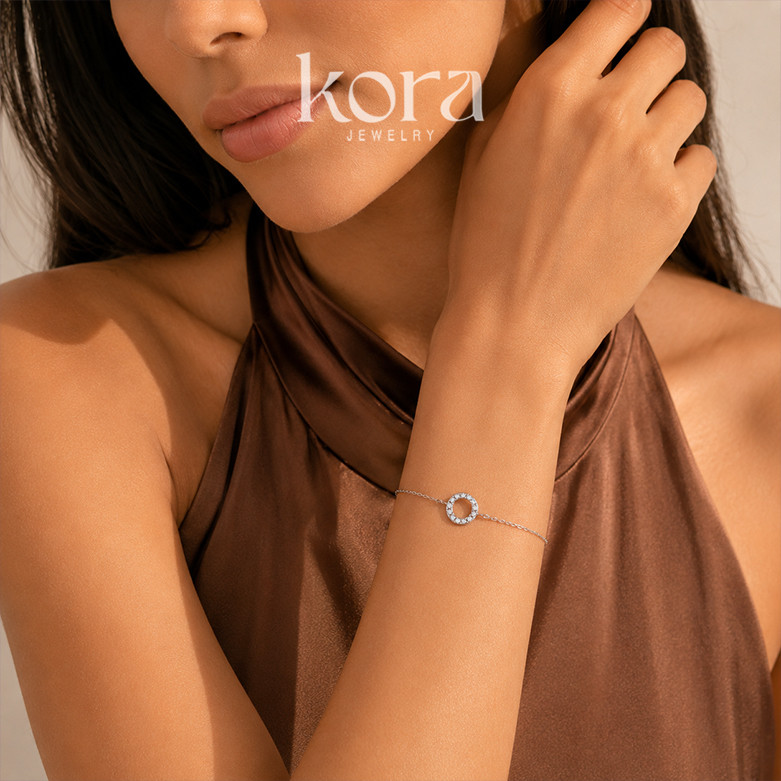 Kora Jewelry Moissanite Asli GRA Certified Ori Kalung Gelang Cincin Pernikahan Tunangan Lamaran/kual