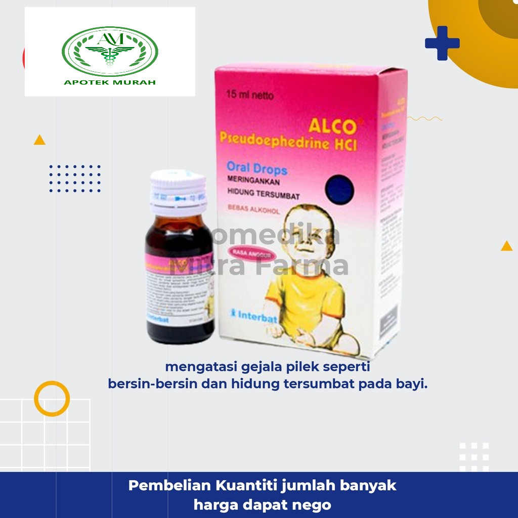 Alco 15 ml Drop / Botol / Obat Flu Pada Bayi