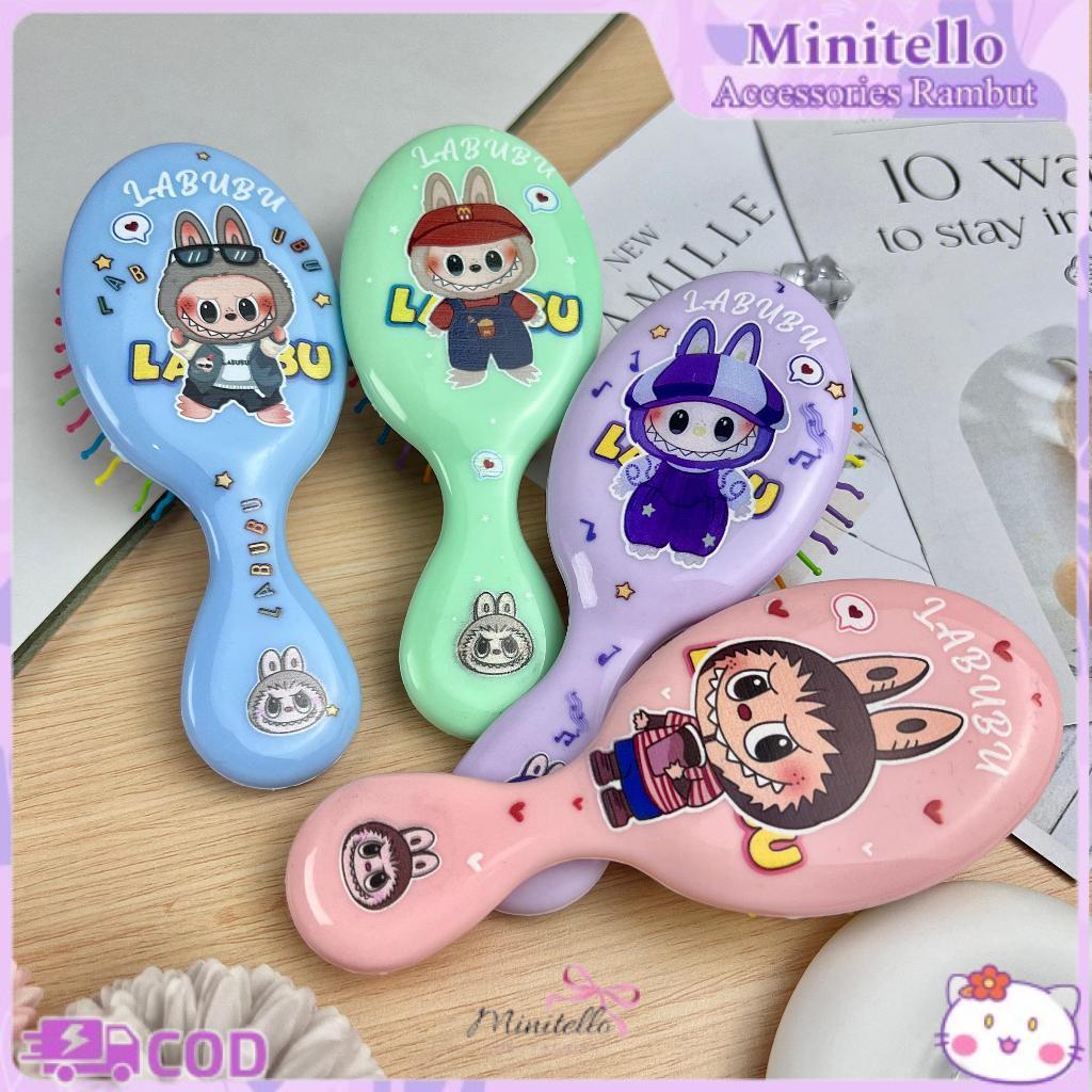 LO - SISIR LABUBU PELANGI RAINBOW SISIR ANAK LABUBU WET BRUSH RAMBUT LURUS KERITING SISIR LABUBU LUC