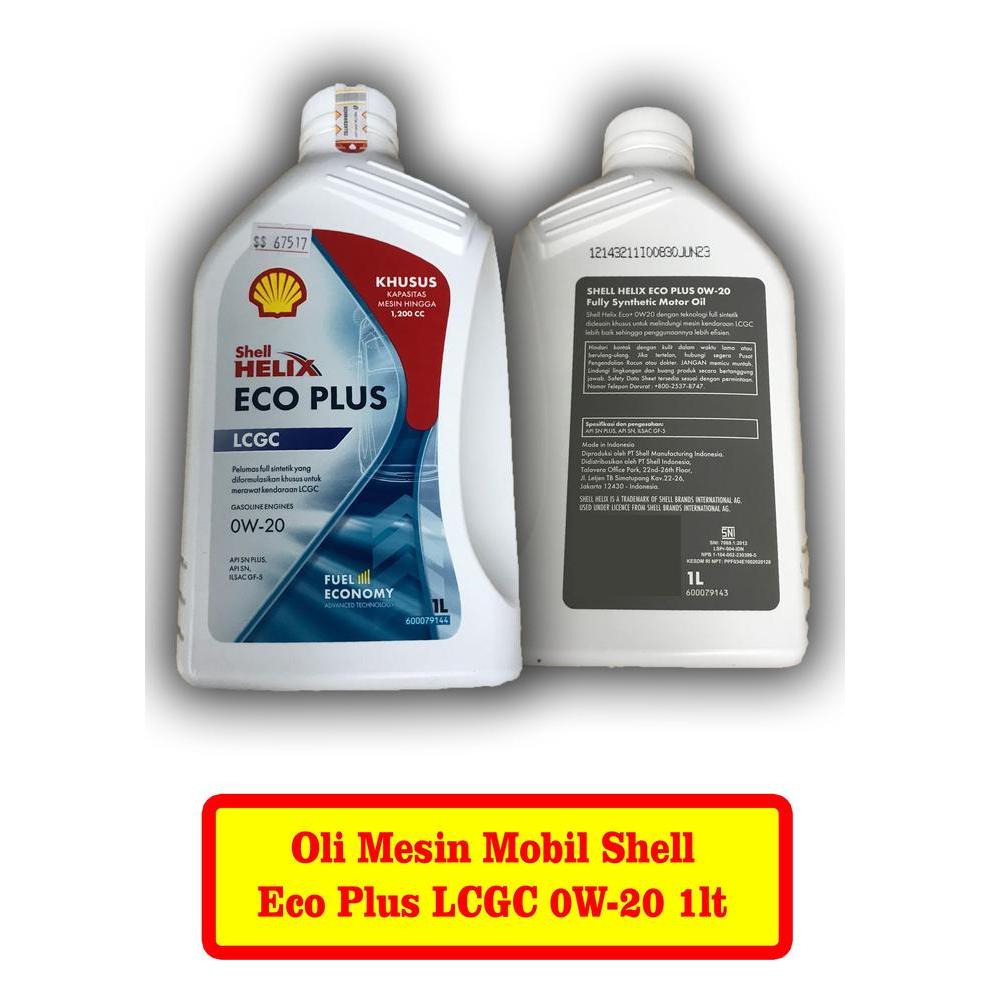 Oli Mesin 1lt Shell Helix Eco Plus 0w20 0w-20 -67517-