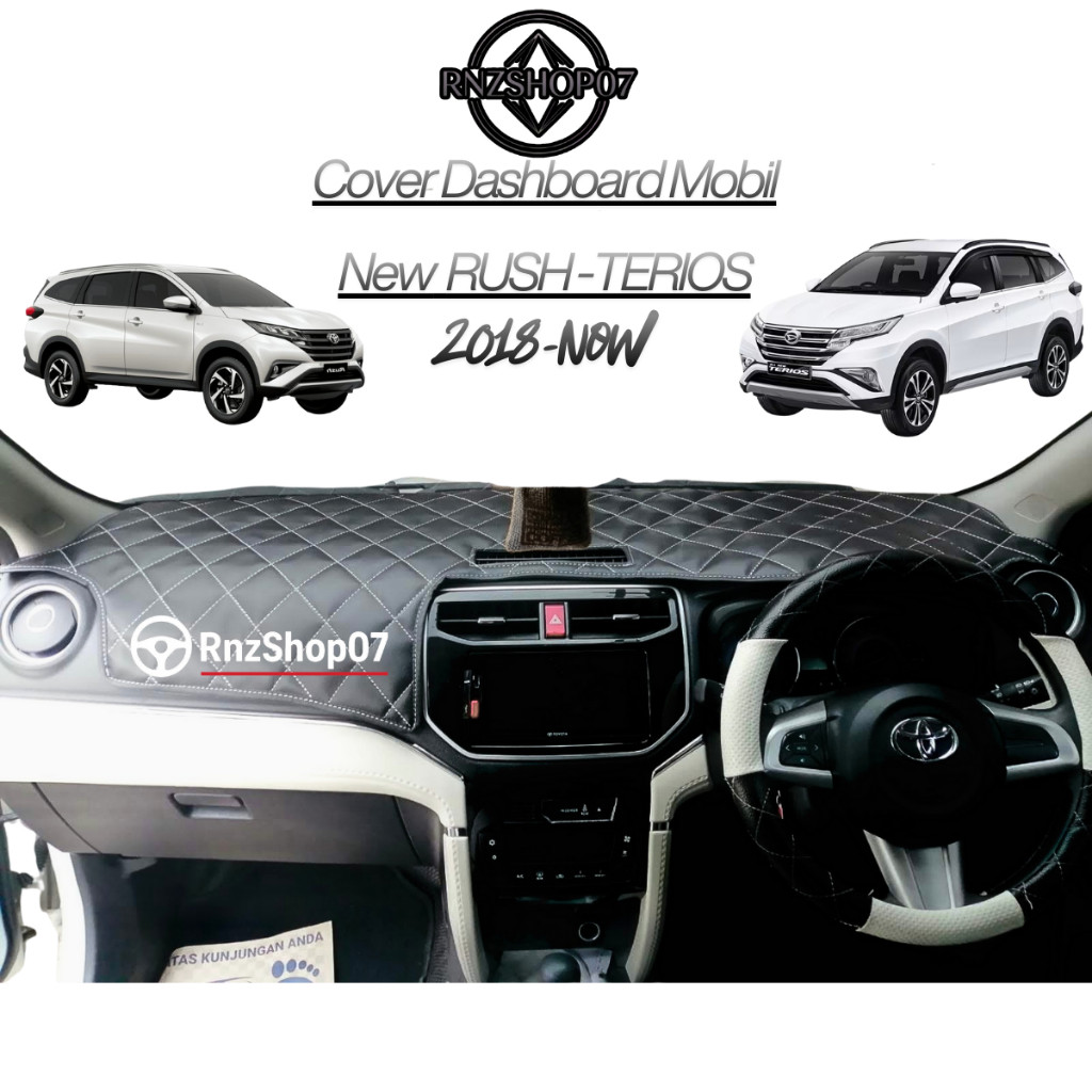 alas dashboard mobil rush terbaru terios tahun 2018-2025 GR karpet dashboard cover dashboard