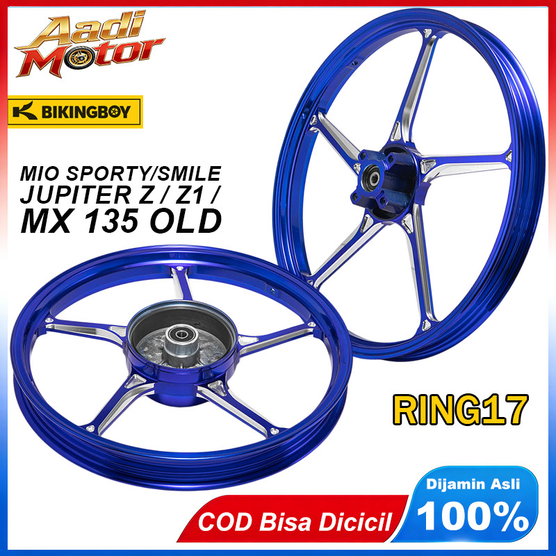 VELG BIKINGBOY PALANG AK CNC RING 17 PNP Untuk Jupiter Z New/Z1/Burhan MX135 Old Vega R/Rr/Zr New LC