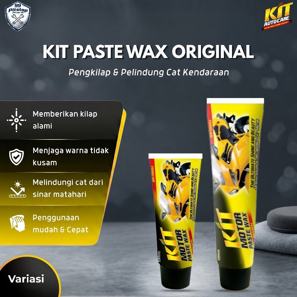 KIT Paste Wax Perawatan Kendaraan Poles Wax & Poles Body Mobil Motor