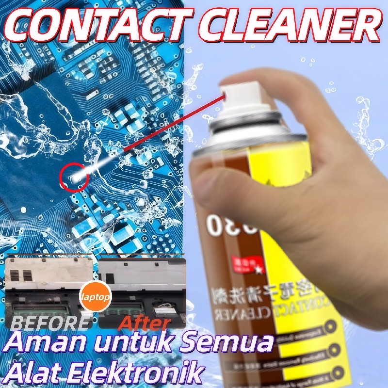 Contact Cleaner Spray Lubricant  elektronik pembersih laptop pcb potensio komponen mainboard karat e