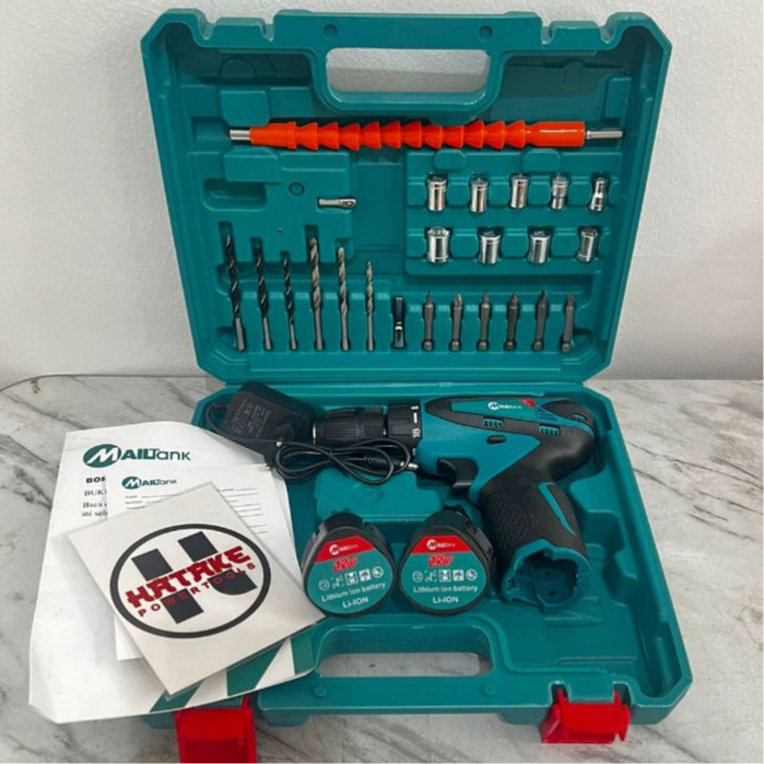 MAILTANK CORDLESS DRILL SH191 MAILTANK 12V BOR BATERAI BATEREI DRILL BOR BESI BATRE BOR 10 MM