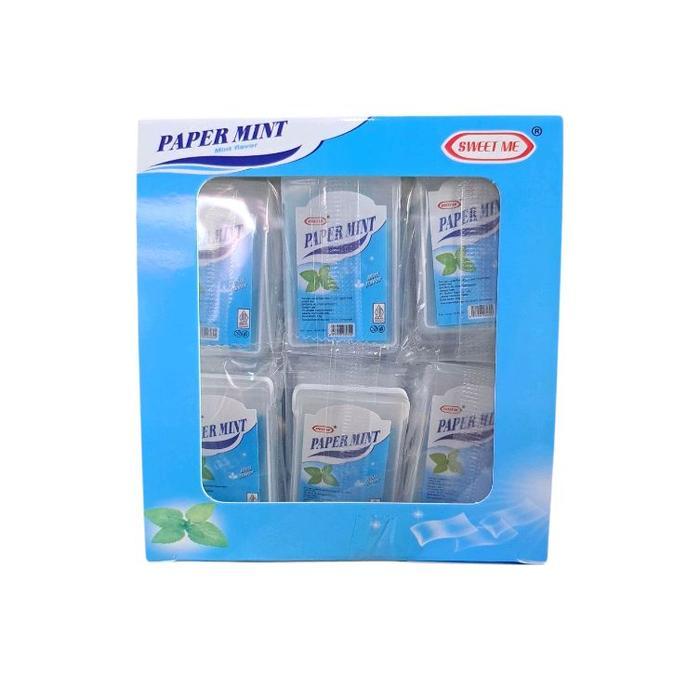 Paper Mint Permen Kertas Lunak 1 Box @30 Pcs - Permen Segar Manis Halal - Jajanan Snack Makanan Ring