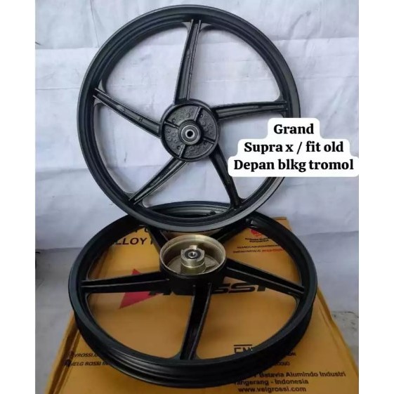Velg Bintang Motor Merk Rossy Tipe Zigen Falcon  Motor Grand  Supra lama Depan dan belakang Masih Tr