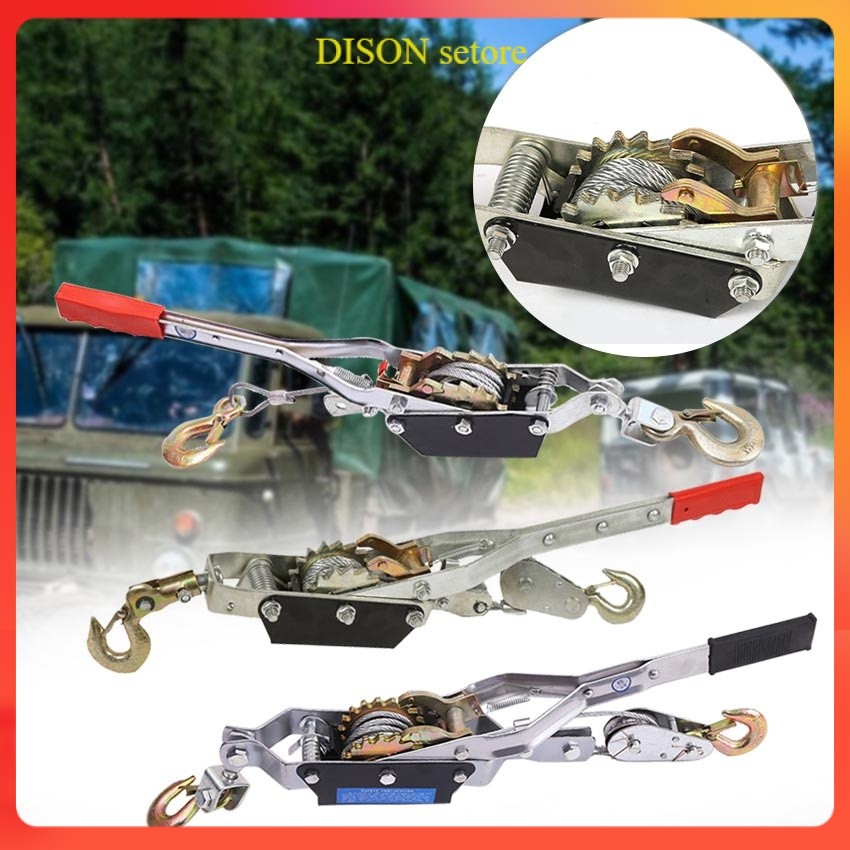 DISON  Alat Derek Mobil Wire Tensioner - Katrol Sling - Hand Winch Offroad  - Hoist Takel - Trek Sli