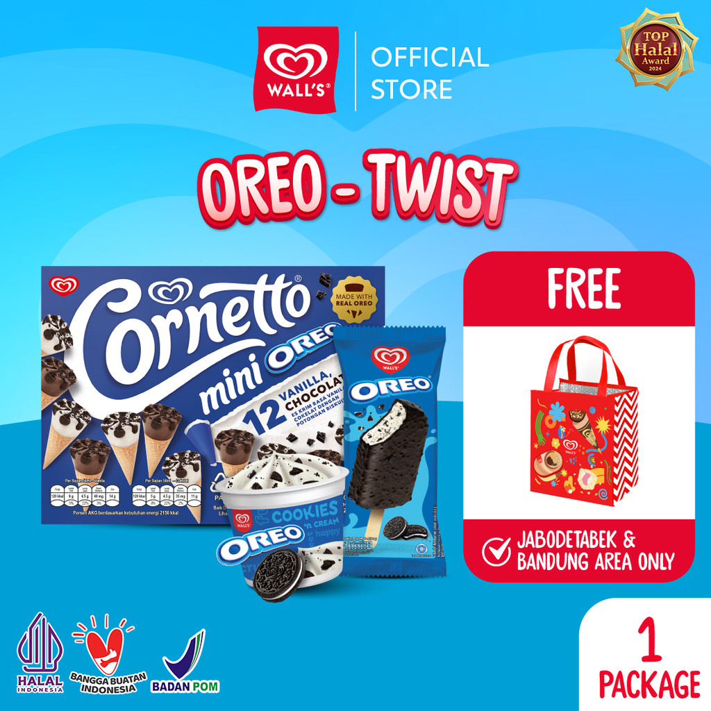 [FREE ICE BAG] Oreo-Twist - Es krim/ Ice Cream