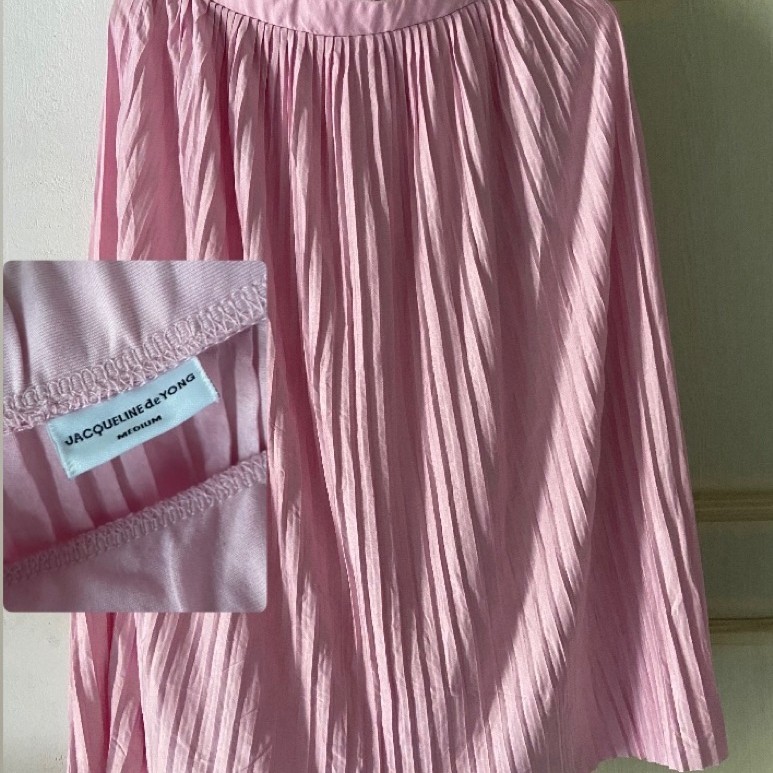 PRELOVED Rok Plisket Pink | Rok Plisket Pink Polos
