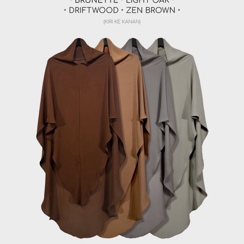 Khimar nonpad Aljenna brunete