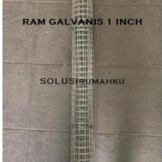 5 Meter Ram Kawat Loket Galvanis 1" Silver Kotak 1 Inch 2.5 Cm
