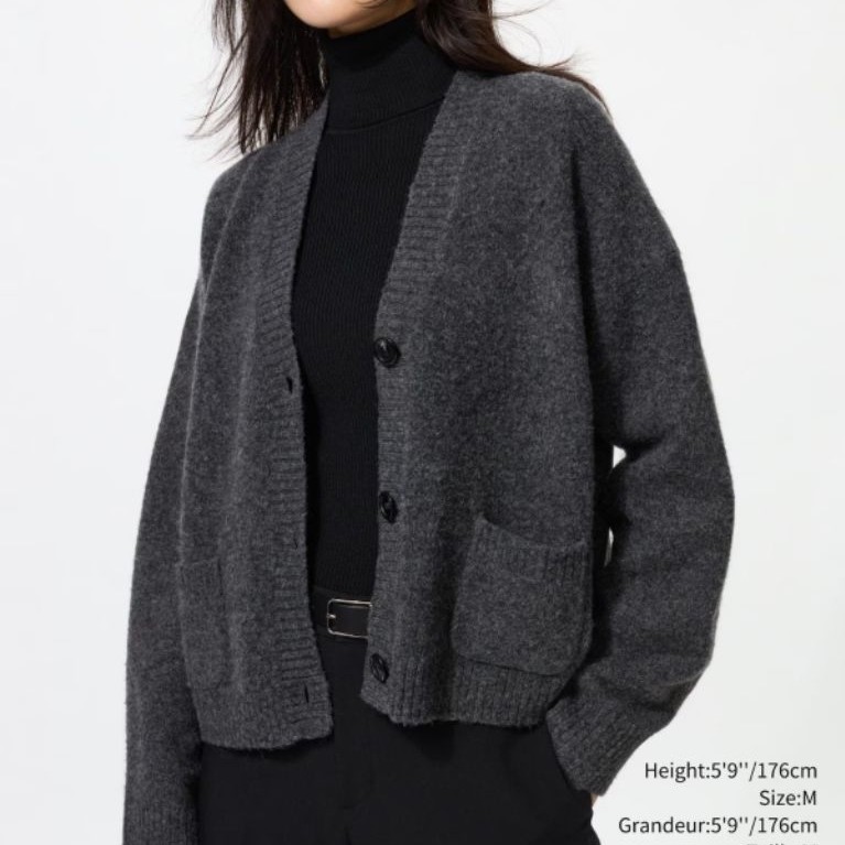 Preloved Uniqlo Souffle Yarn Short Cardigan