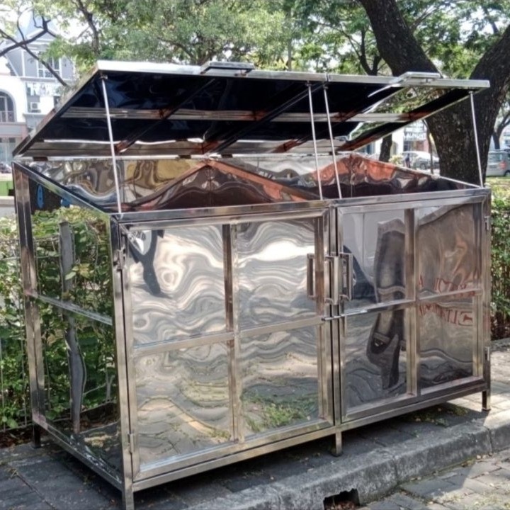 Bak sampah kountainer stainless / bak sampah