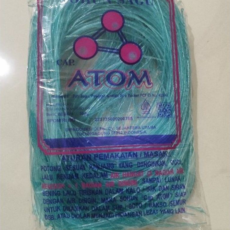 Mie Sohun Sagu Cap Atom Berat 150gram /pack