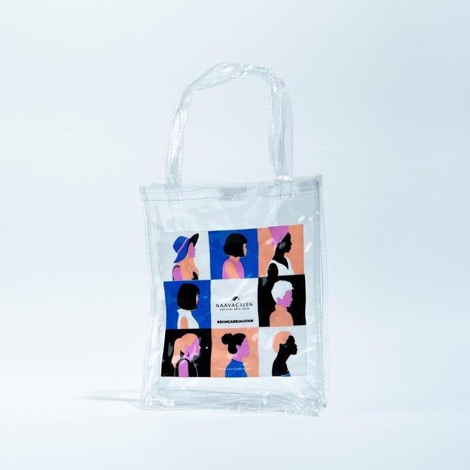 Naavagreen Transparan (Gimmick) Tas Transparan Serbaguna untuk Kosmetik dan Aksesori (Gimmick)