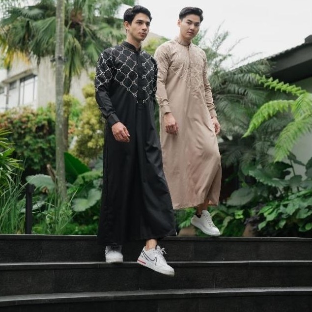 Garansi Gamis Bordir Pria Nuc.Id Akbar 01 (Hitam)