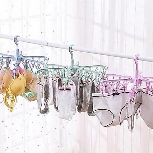 Herz- Jemuran 24 Jepitan Gantungan Jepit Jemur Kaos Kaki Cd Bra Anak Hanger