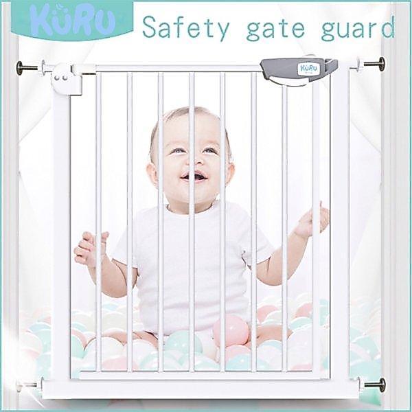 KURU Baby Gate - Pagar Bayi Safety Pintu Pembatas Tangga Tinggi 78cm - 65 - 65-74cm, Hitam Terlaris