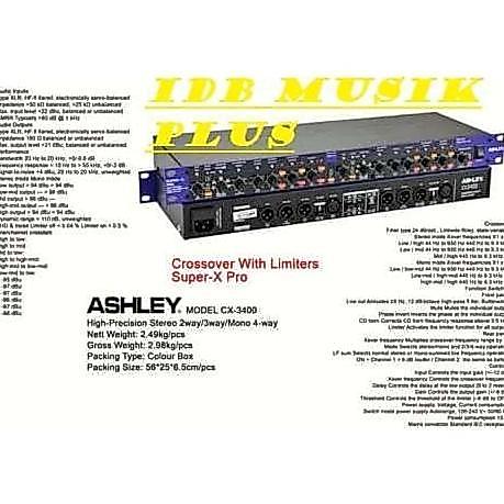 Crossover With Limiter Ashley Cx3400 Cx 3400 Garansi Resmi